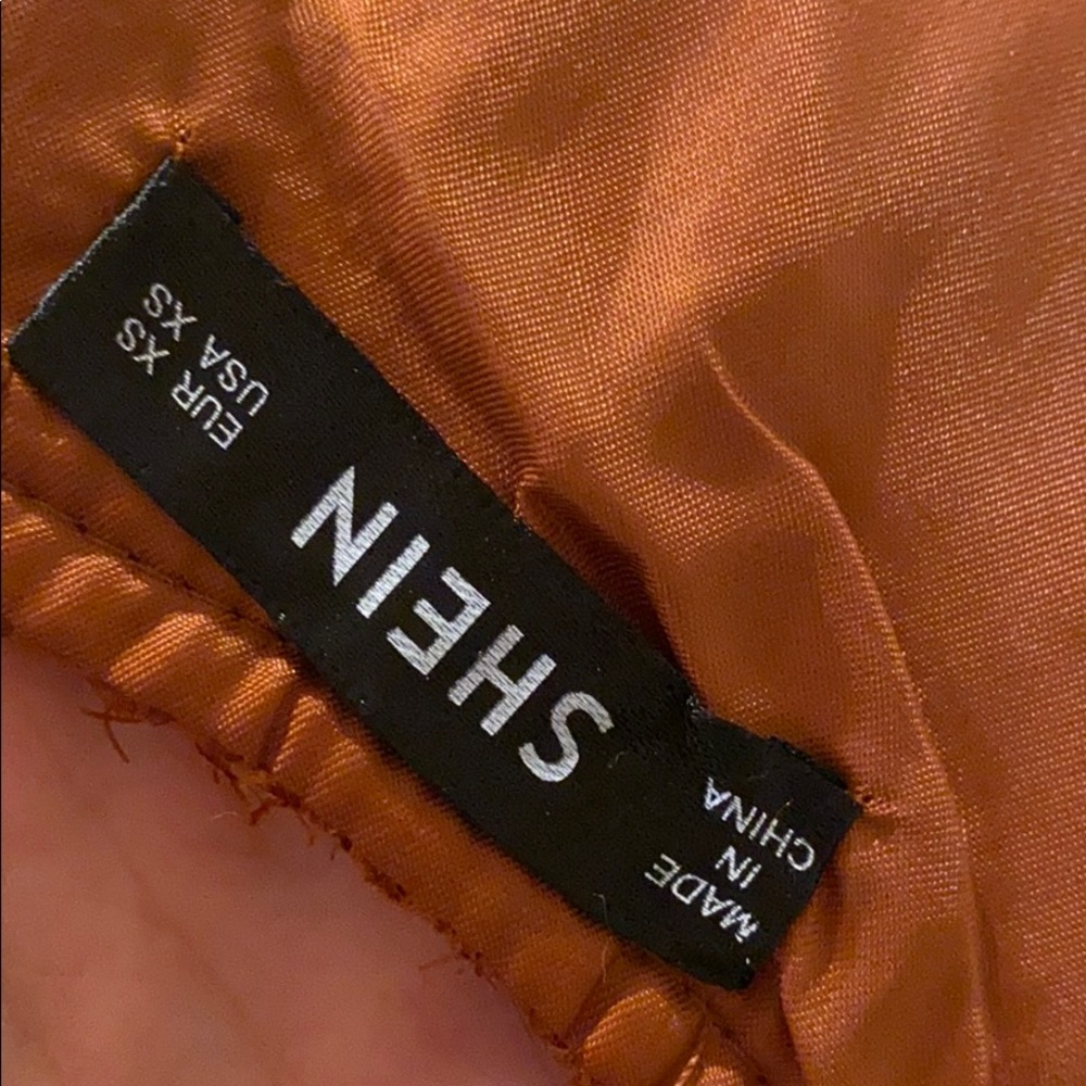 • Rust Orange Jumpsuit with Pockets • - Picture 6 of 8